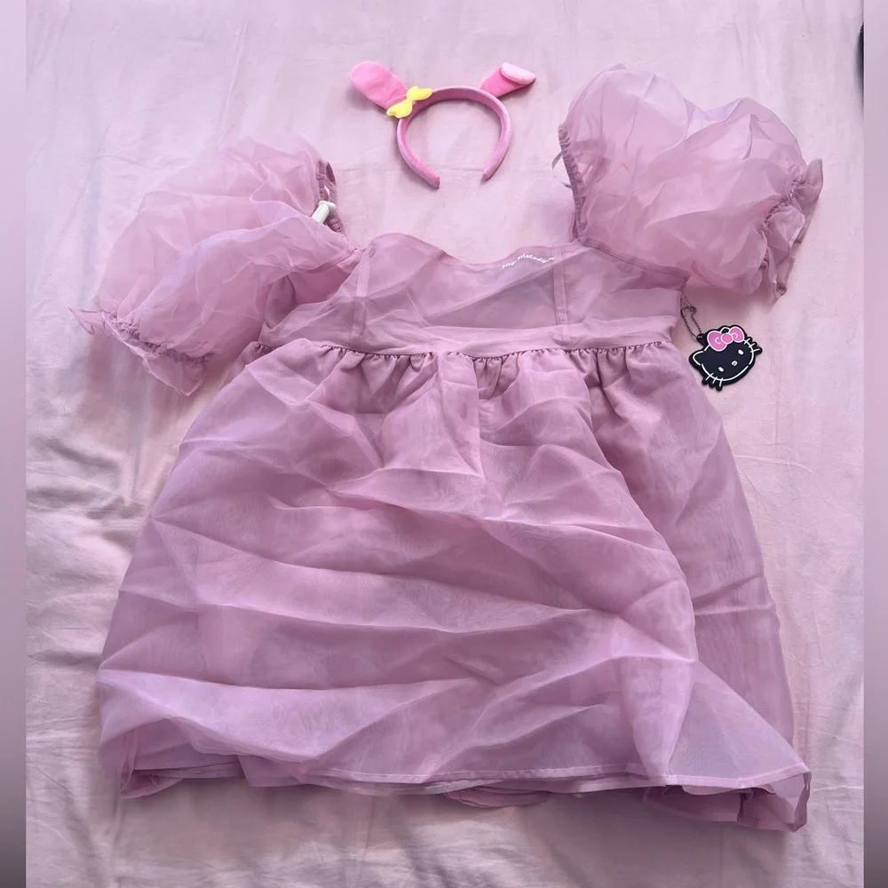 Forever 21 My Melody Pink Dress Set Costume